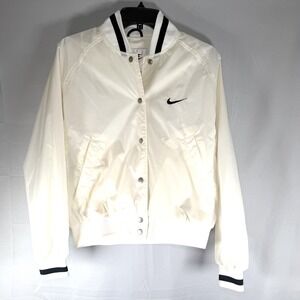 Vintage NIKE Swoosh Varsity Bomber Windbreaker Jacket 90s 2000s Y2K / Size Small